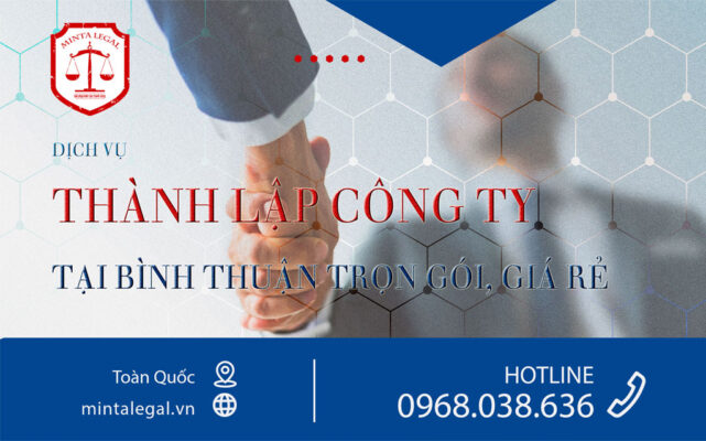 Dịch vụ thành lập công ty tại Bình Thuận